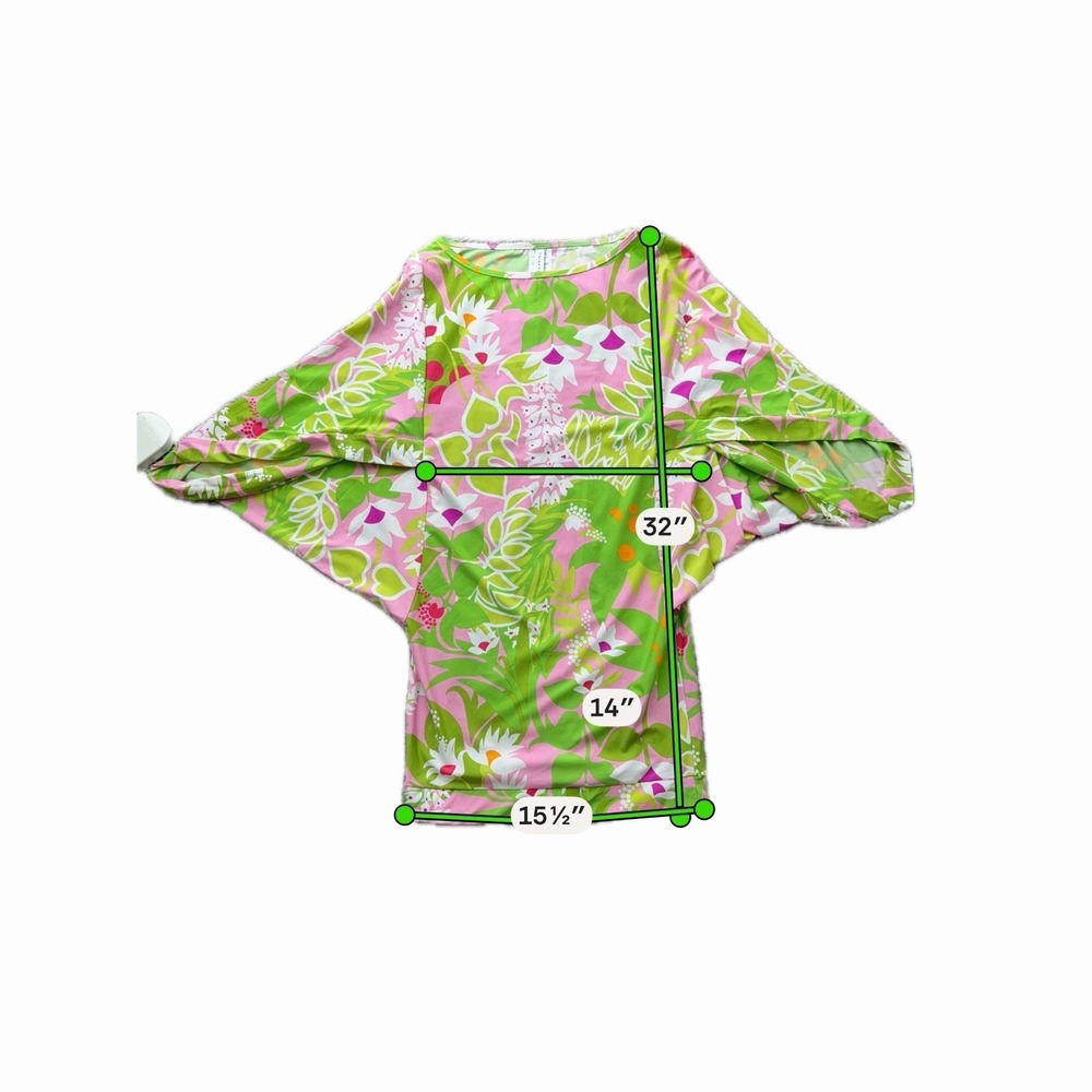 New Trina Turk La Palma Swimsuit Jersey Cover Up Tunic Mini Dress Women's Small - Picture 12 of 13